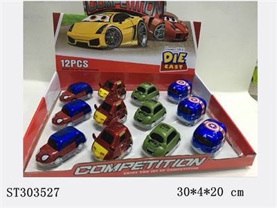 PULL BACK DIE CAST CAR (12PCS/BOX) - ST303527