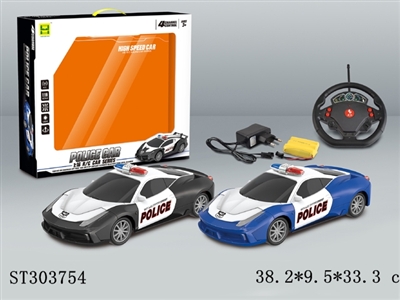 1:16警车灯光四通遥控车 - ST303754