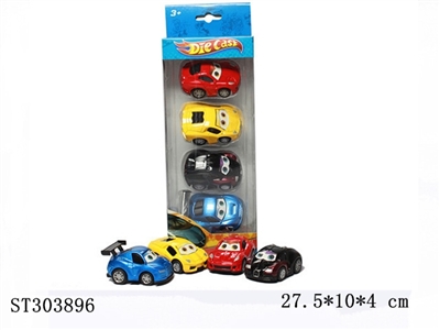 PULL BACK DIE CAST CAR (4PCS/BOX) - ST303896