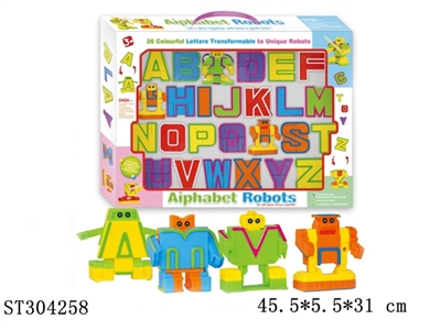 DEFORMATION ALPHABET TO ROBOT (MIXED 26 KINDS) - ST304258