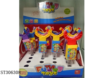 ELASTIC PLIER CANDY TOY (MIXED 6 COLORS) - ST306308