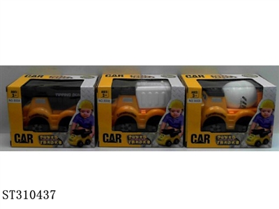 三款实色移印惯性工程车 - ST310437