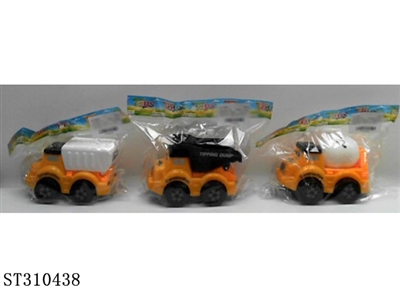 三款实色移印惯性工程车 - ST310438