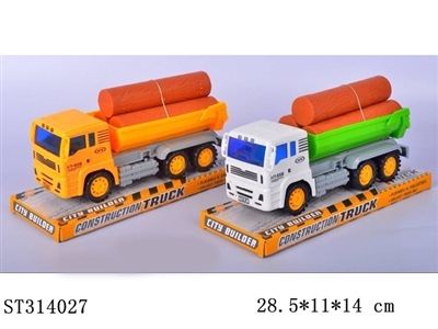惯性工程斗车载木头 - ST314027