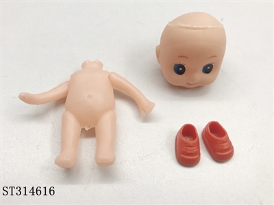 迷你草莓娃(头+身体+鞋子）环保 - ST314616