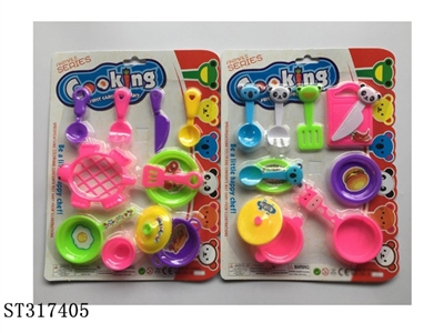 2款混装实色餐具动物形状 - ST317405