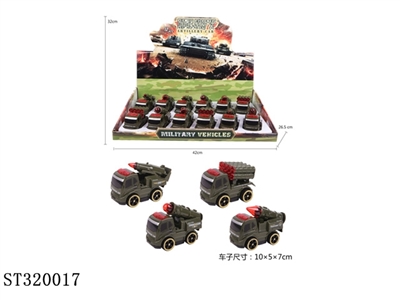惯性军事车/12PCS - ST320017