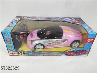 1:14四通带3D灯光，前灯KITTY遥控车（不包电） - ST322629