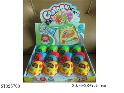 SLIDING CARTOON TRUCK WITH LIGHT AND MUSIC (12PCS/BOX) - ST325703