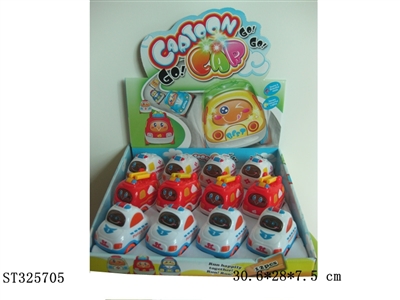 SLIDING CARTOON TRUCK WITH LIGHT AND MUSIC (12PCS/BOX) - ST325705