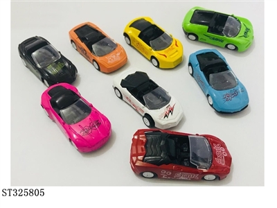 敞篷跑车8款合金回力车 - ST325805