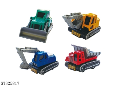 迷尔Q版回力合金工程车 - ST325817