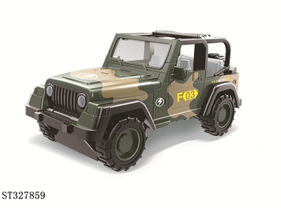 1：64滑行合金军事车 - ST327859