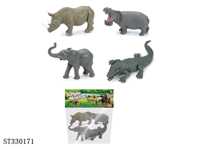5 INCH WILD ANIMAL SET (4PCS/BAG) - ST330171
