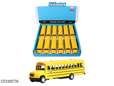 合金回力校巴车 12PCS - ST330776