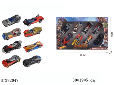高仿漫威联盟合金车1：64（滑行） - ST332047