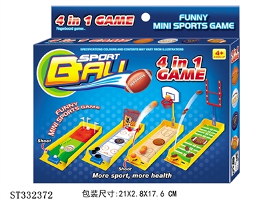 DIY MINI SPORTS GAME SET (4 IN 1) - ST332372