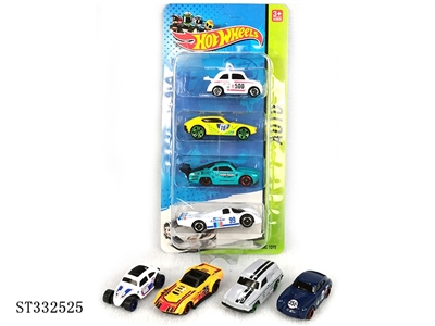 1:64风火轮四只双吸版滑行合金车 - ST332525