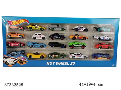 1:64风火轮20只展示盒滑行合金车 - ST332528