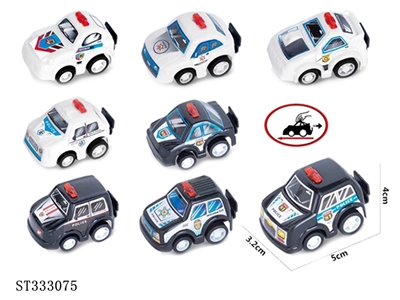 8款城市警察车 回力 实色 - ST333075