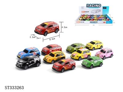 24PCS 多款合金车 回力 喷漆 - ST333263