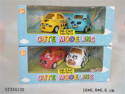 合金卡通回力车 - ST334132