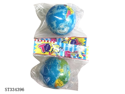 7.6cm 地球仪PU球【英文包装】 - ST334396
