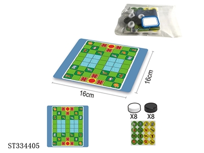 ANIMAL CHECKER BOARD GAME - ST334405