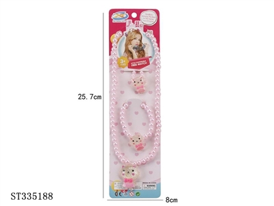 Girl Jewelry - 3 piece necklace, bracelet, ring - ST335188