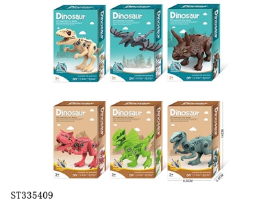 6 mixed dinosaur toys - ST335409