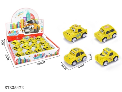 合金卡通回力车 - ST335472
