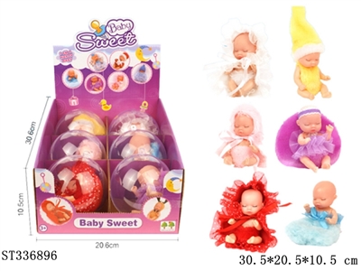PVC SLEEPING BABY (MIXED 6 KINDS) - ST336896