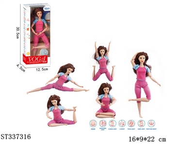 YOGA DOLL WITH 21 JOINTS AND YOGA MAT - ST337316