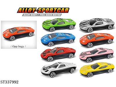 小玩具适合 食品赠品1：72滑行合金车 - ST337992