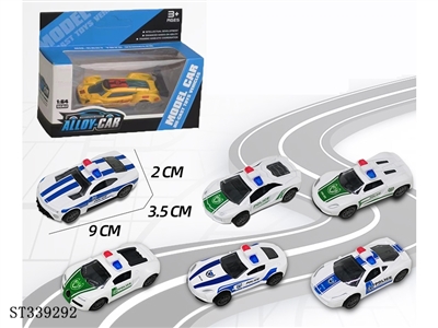 1:60警车回力合金车 - ST339292