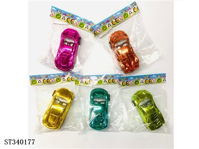 HUILI ELECTROPLATED RACING CAR - ST340177