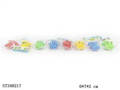 Huili crocodile/hippo four-color mixed blue/green/red/yellow - ST340217