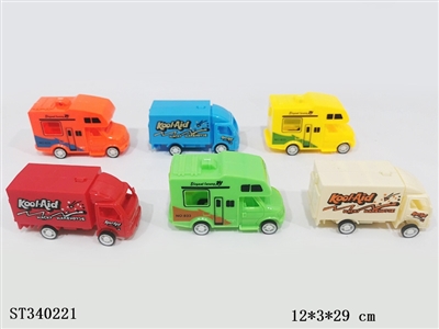 HUILI TRANSFER PRINTING TOURIST RV EXPRESS CAR (6 PIECES/BAG) - ST340221