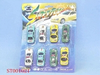 ST001021 - 喷漆吸板回力小警车