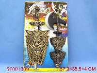 ST001309 - sword ,sheild ,snake axe and wrister