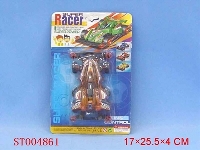 ST004861 - B/O PVX RACER WITH LIGHT