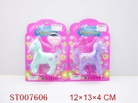 ST007606 - PORCELAIN ENAMEL CARTOON HORSE （2 STYLE MULTICOLORS ASSORTEED）