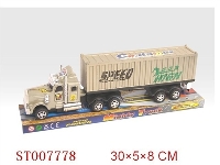 ST007778 - 惯性货柜车（三色混装）/可开后门