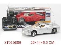 ST010889 - 1：18四通遥控带2灯法拉利/(红、银 2 色）