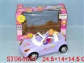 ST064651 - B/O MUSICAL BARBIE CAR，W/LIGHT