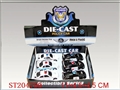 ST204700 - DIE-CAST POLICE CAR (6PCS)