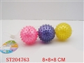 ST204763 - 8CM MASSAGE BALL (3PCS/NET BAG ,PUFF)