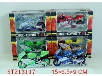 ST213117 - IC ALLOY MOTORCYCLE （2 STYLES 4 COLORS ASSORTED）