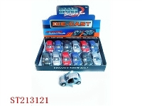 ST213121 - METAL JEEP CAR (12PCS)