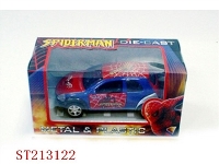 ST213122 - METAL PULL-BACK CAR WITH SPIDER MAN